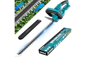 TAIRDA Hedge Trimmer Compatible for makita 18v Battery (NO Battery), Cordless Electric Hedge Trimmer with 1600RPM Brushless Motor, 22'' Dual-Action Blade with 3/5'' Cutting Capacity (Bare Tool)