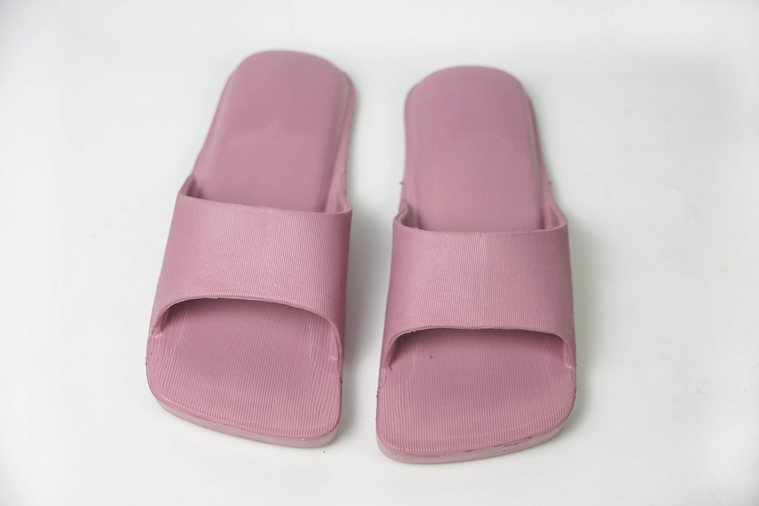 Bathroom Shower Sandals Pool Slides Open Toe House Slippers Casual Lightweight Non-Slip Bath Shoes for Mens Womens (Purple 250)