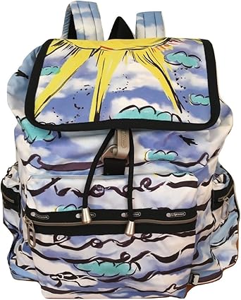 Lesportsac Tsumori Chisato Cuban Clouds C 3 Zip Voyager Backpack Amazon Co Uk Clothing