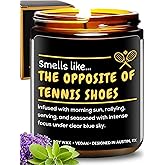Funny Tennis Candle, Unique Sports Themed Gifts for Men & Women, Hilarious Tennis Lover Gifts for Coach and Player, Perfect Present for Birthday, Christmas, Special Occasions, Gift Ready