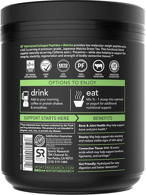 Amazon.com: Polvo de péptidos de colágeno | Alimentado con ...