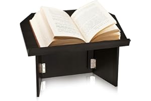 AdirOffice Tabletop Podium, Folding Podium Ideal as a Tabletop Lectern, Black