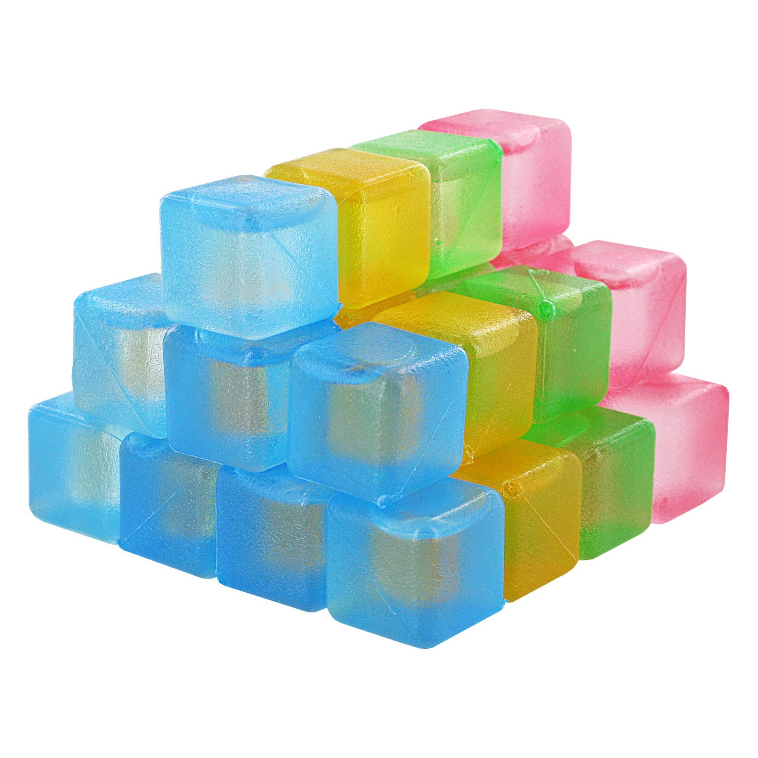 Thornton's Reusable Plastic Ice Cube Assorted Colors 32 Icecubes for