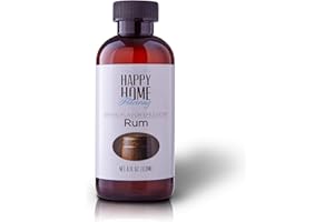 Happy Home Flavoring Imitation Rum Baking Flavor Emulsion - Certified Kosher, 4 oz.