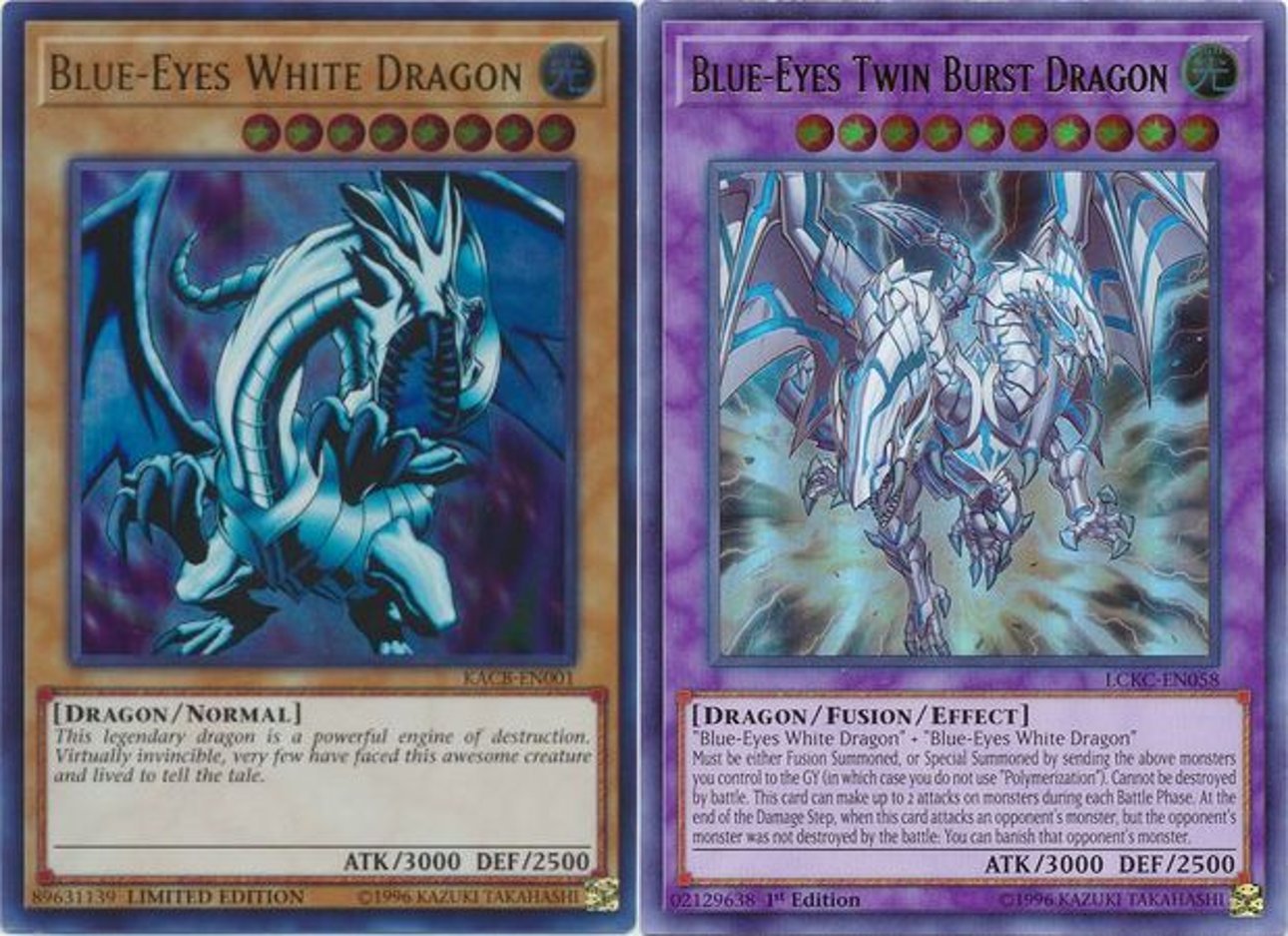 Buy KACBEN001 BlueEyes White Dragon (Promo/Ultra Rare LIMITED Edition) + LCKCEN058 BlueEyes