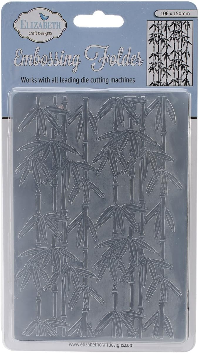 Elizabeth Craft Designs BambooEmbossing Folder, Acrylic, Multicolour