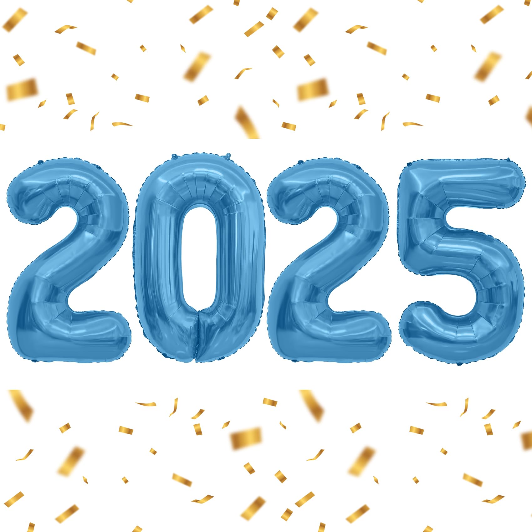 Photo 1 of 2025 Balloons, Graduation Balloons, 40 Inch 2025 Balloon Numbers, Blue Number Balloons, Graduation Decorations Class Of 2025 Grade Party Decorations, Grad Balloons Globos de Graduación 2025