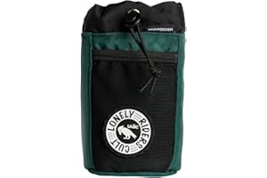 ULAC NEO PORTER C-HOLD Bike Feed Bag for Top Tube, Handlebar, Stem and Saddles (Green-Black, Small)