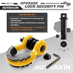 AUTMAXIN D Ring Shackles 3/4" Shackle