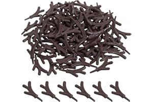 SHINEOFI 100pcs Mini Plastic Antlers, Snowman Hands for Christmas Crafts Antler-Shaped Tree Branch DIY Christmas Accessories,