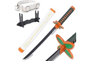 Zisu Demon Sword - 23.6" Short Cosplay Katana Replica for Kids - Complete with Belt, Stand, and True-to-Show Design - Anime Sword Ideal for Cosplay and Display
