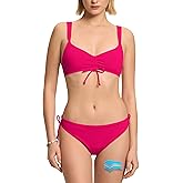 Beautikini Period Swimwear for Teens Two Piece Tie Leakproof Swimsuit Menstrual Drawstring Bikini Set Bathing Suits for Girls