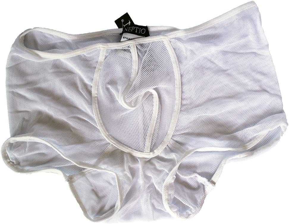 NEPTIO Men's Mesh Underwear, Neo Mesh Men's Stretch Net Trunk Underwear
