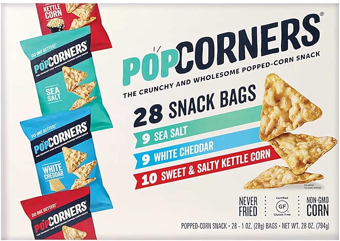Amazon Popcorners Popped Corn ポップコーナー ポップコーンスナック バラエティーパック28gx 28小袋 並行輸入品 Popcorners ポップコーン 通販