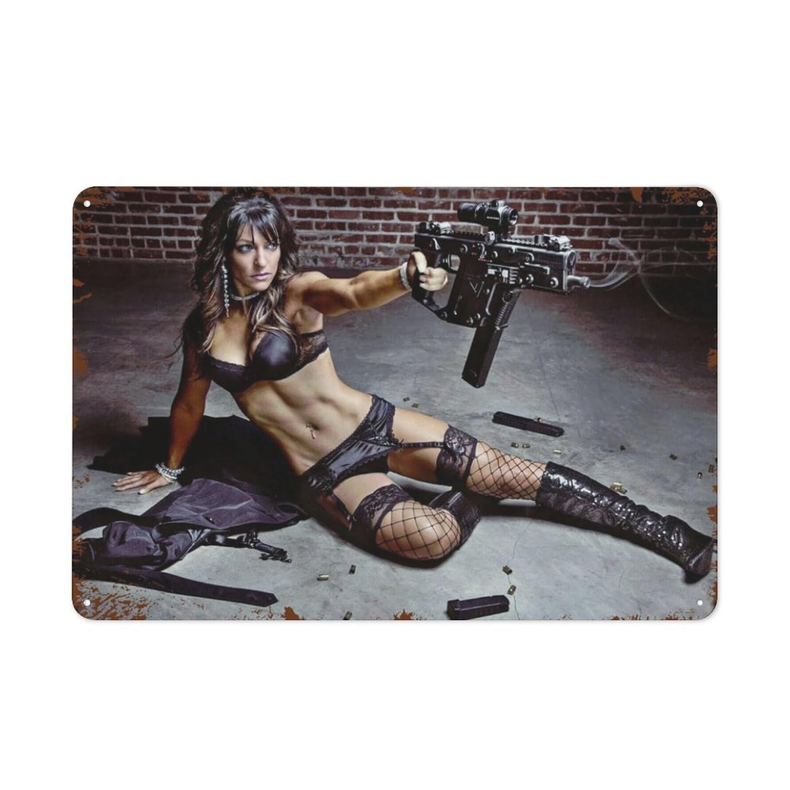 Dbhnlkoo Girl Retro Sexy Girl Metal Poster Hot