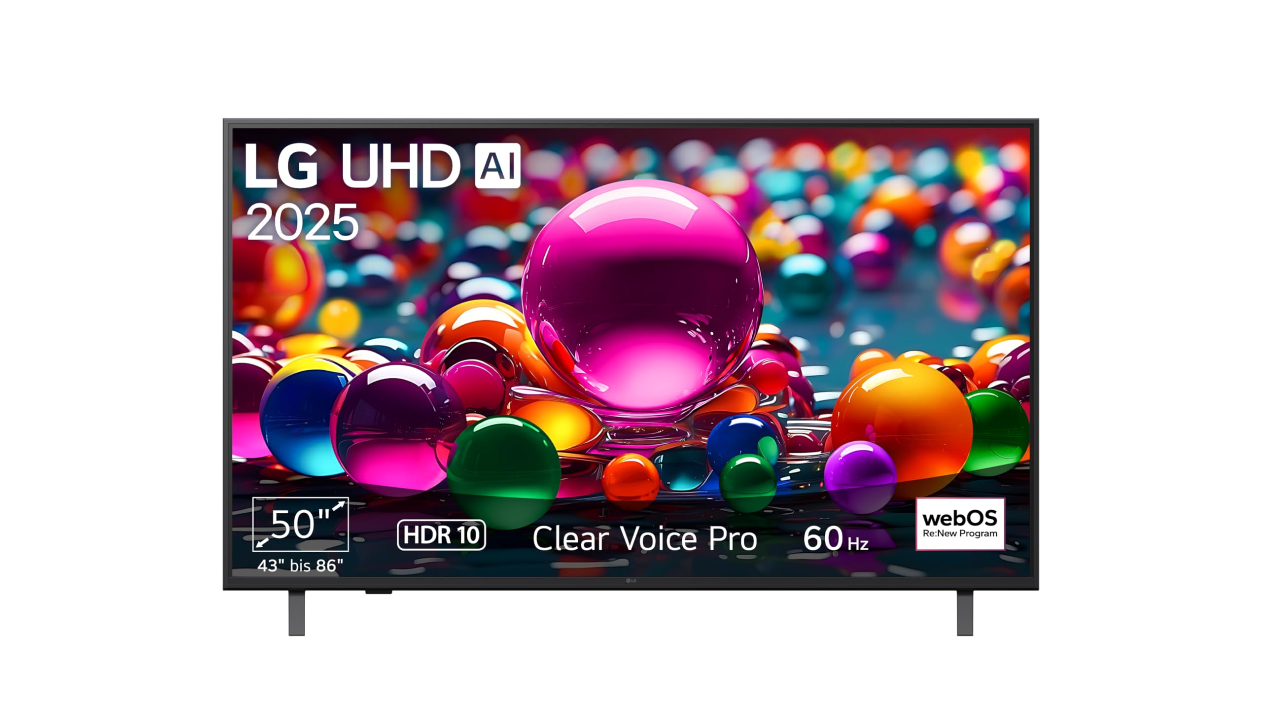 LG 50UA75006LA TV 50 Zoll (127 cm) 4K UHD AI TV (α7 Gen8 4K AI Prozessor, webOS 25, 60Hz) [Modelljahr 2025]