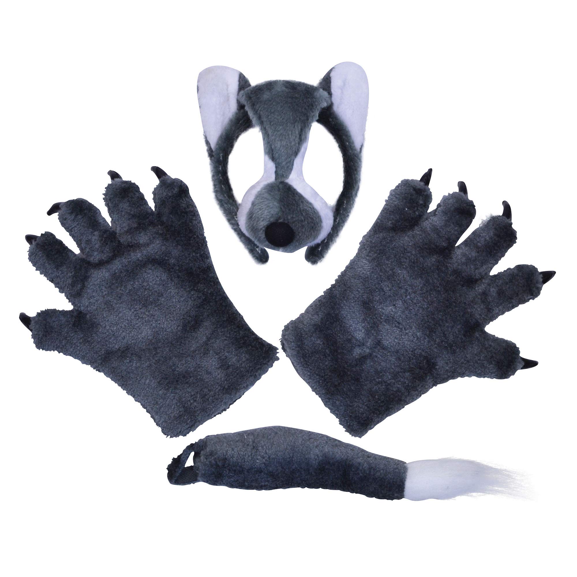 Bristol Novelty DS139 Wolf Costume Accessory Kit, One Size