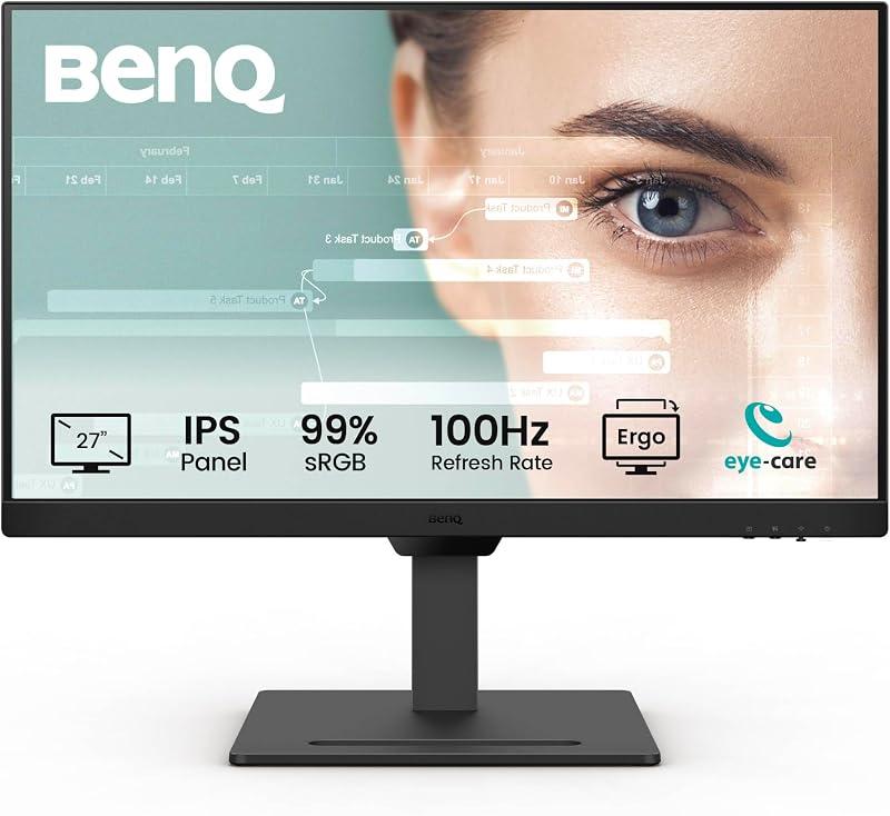 BenQ GW2790T 27 Inch IPS Monitor 1080p 100Hz Ergonomic Height Adjust