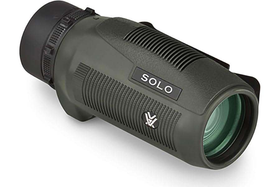 Vortex Optics Solo Monocular 10x36 - Utility Clip, Adjustable Eyecup, Fully Multi-Coated Lenses, Rubber Armor, Non-Slip Grip, Fogproof, Waterproof - Unlimited, Unconditional Warranty