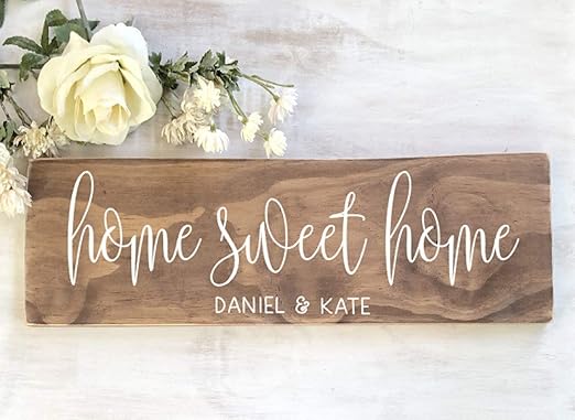 Yor242len Home Sweet Home Sweet Home Cartel De Madera Para El