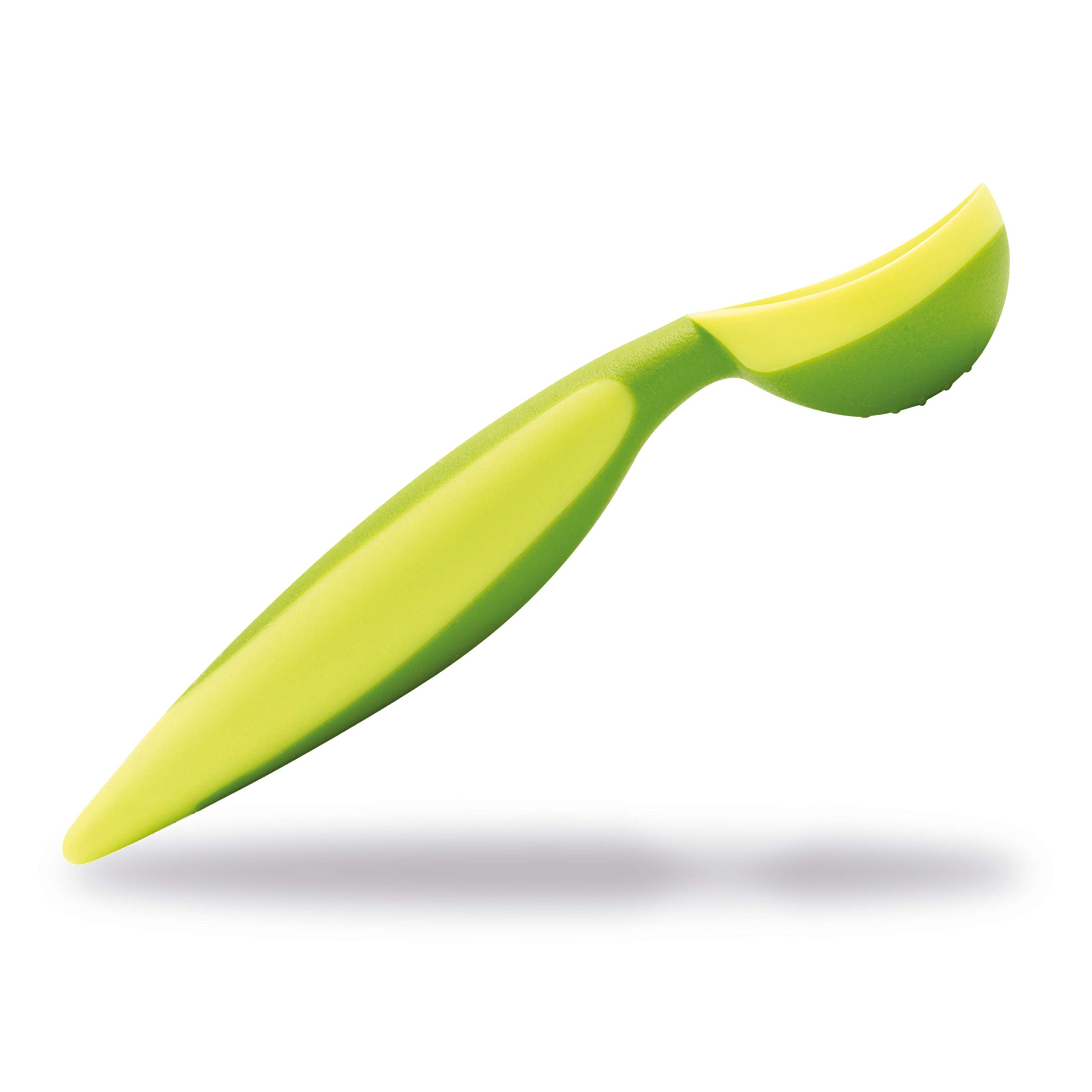 Mastrad Ice Cream Silicone Scoop, Essential Home & Kitchen Cooking Spoons with Non-Slip Grip, Green - F15961