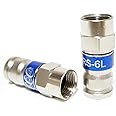 PCT-TRS-6L Universal RG-6 Coaxial Locking Compression Connector - 20 Pack