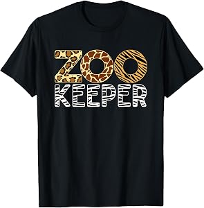 Zookeeper African Animals Zebra Wild Print Savanna Costume T-Shirt