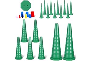 AOTTYKRO 25PCS Hydraulic Oil Service Plugs,Universal Hydraulic Oil Line Service Rubber Plugs and Caps Kit,for Hose,Oil Pipes,Irrigation,3 Sizes(Green)