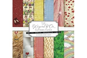 The Wizard of Oz Pattern Paper For Junk Journals, Scrapbooking, and Crafts, 24 Double-Sided Sheets