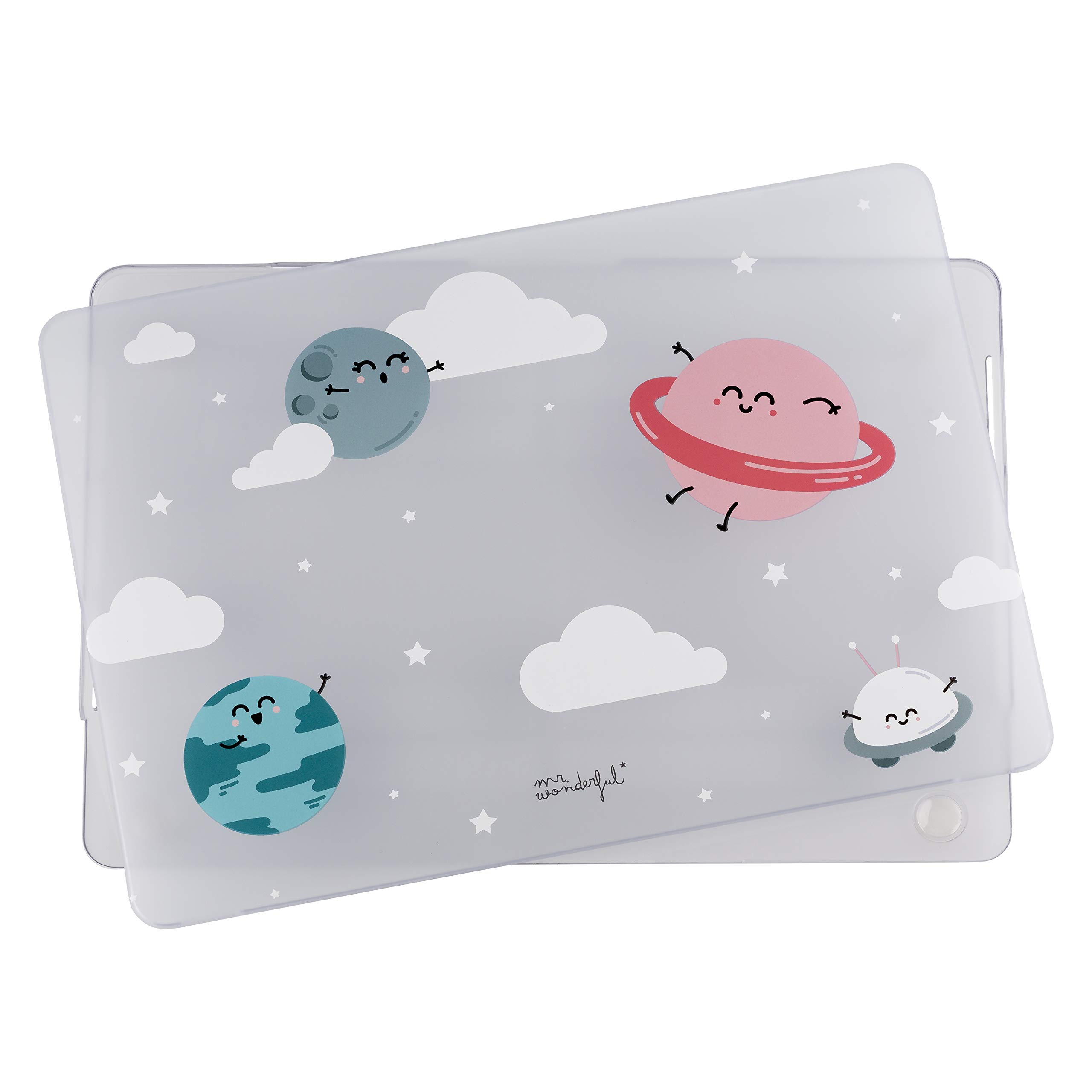 Mr Wonderful Wondee Case for Laptop Pro 13.3 Inches (2016) Transparent with Planets Design