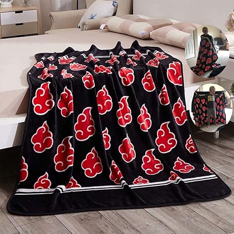 Amazon Com Fancrout Red Cloud Throw Blanket Anime Coral Fleece Blankets Soft 60 X80 Kitchen Dining