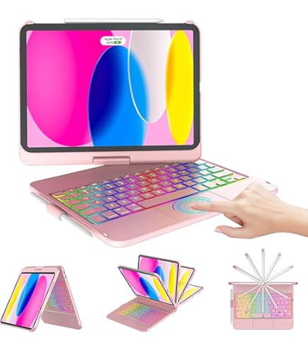 Amazon.com: aMZCaSE iPad (A16) 11th 10th Gen Case with Keyboard