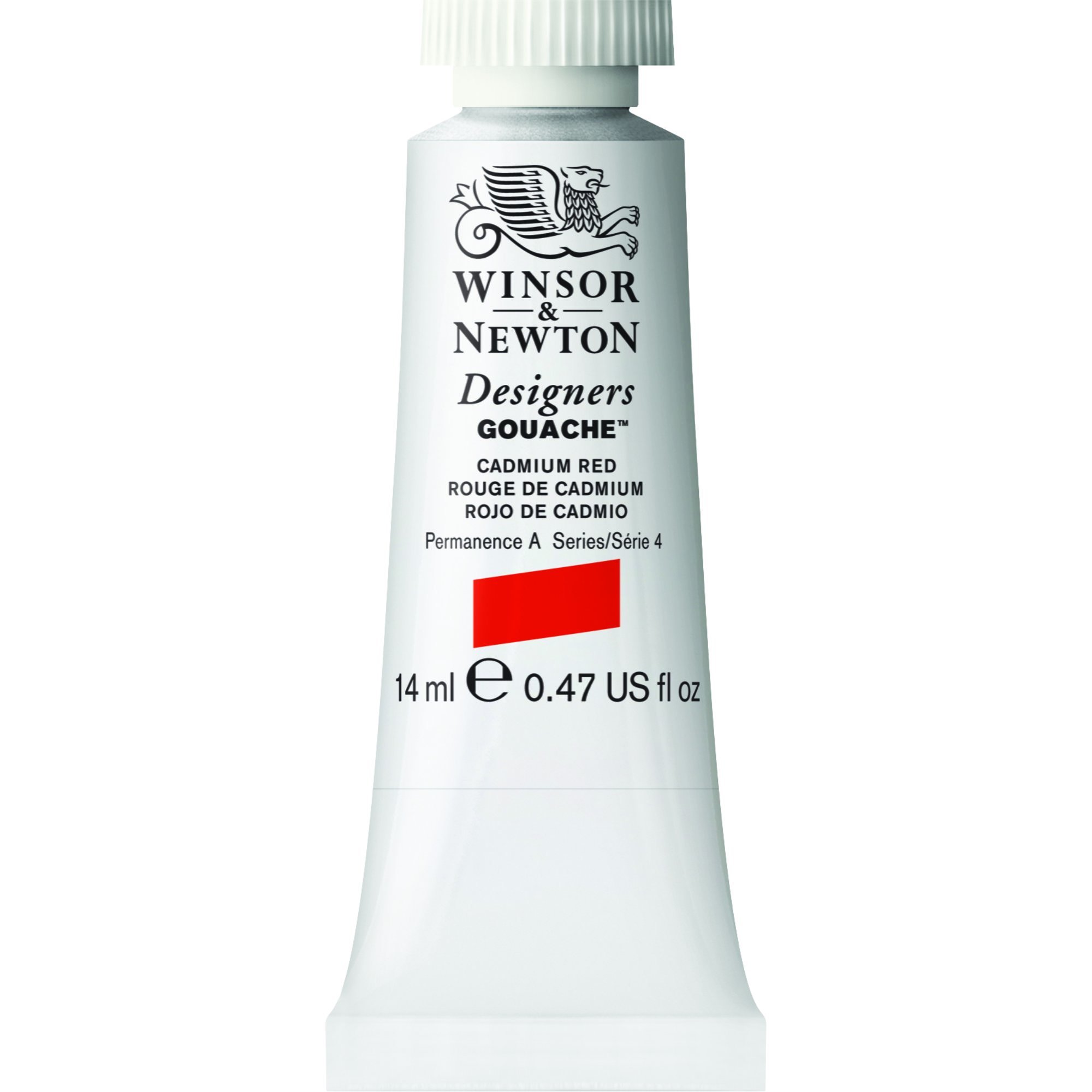 Winsor & Newton Designers Gouache, Cadmium Red, 14 ml Tube