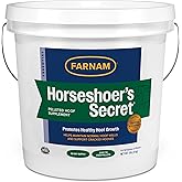 Farnam Horseshoer's Secret Pelleted Hoof &amp; Biotin Supplements, 11 lb | 30-Day Supply,Nutrient-Rich with Amino &amp; Fatty Acids, Omega-3 Minerals, Promotes Hoof Growth &amp; Supports Cracked Hooves