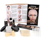 Bald Cap Halloween Makeup Kit for Men &amp; Woman, Complete Bald Cap Costume Character Set, Realistic Bald Cap Kits for Cosplay Make Up, SFX Makeup, Dress-Up Party, Stage, Theater &amp; Film