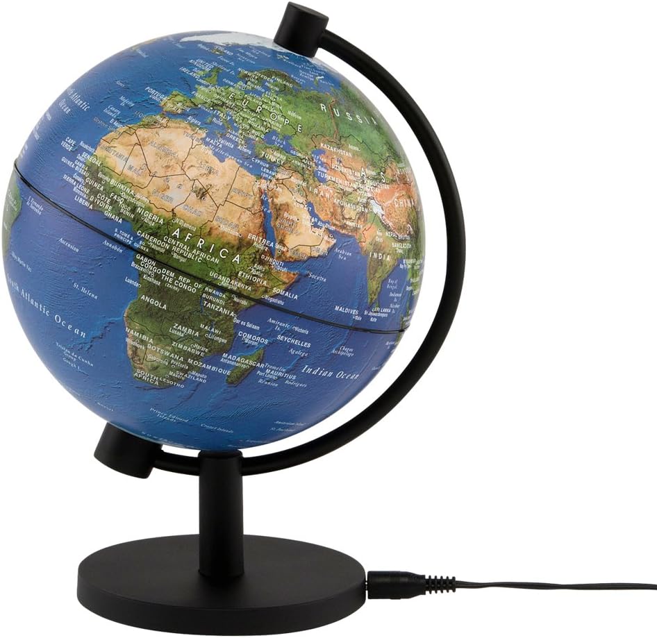 Stellanova Illuminated Physical Blue Ocean 5" Globe