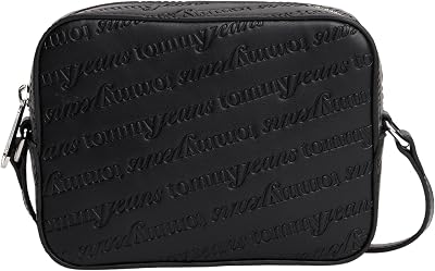 Sac à bandoulière pour appareil photo avec logo en relief, noir (noir), taille unique
