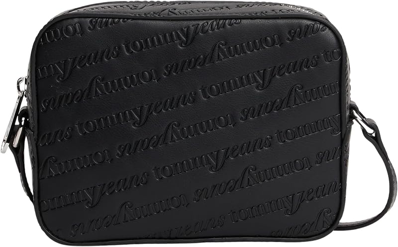 Sac à bandoulière pour appareil photo avec logo en relief, noir (noir), taille unique