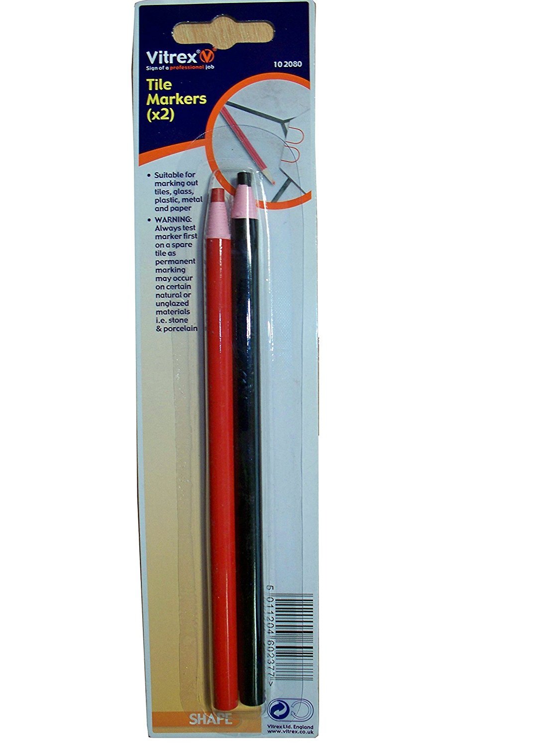 Vitrex 10 2080 Tile Marking Pencils (2) Assorted