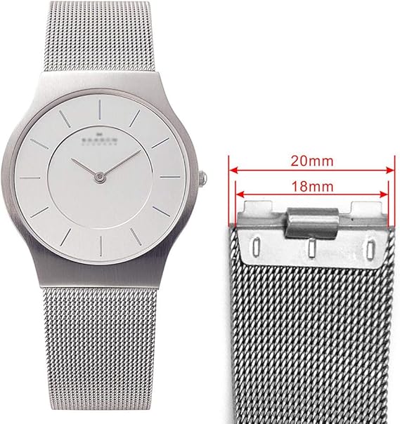 Skagen 233 Series - Correa de malla intercambiable de titanio ...