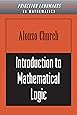 Introduction to Mathematical Logic