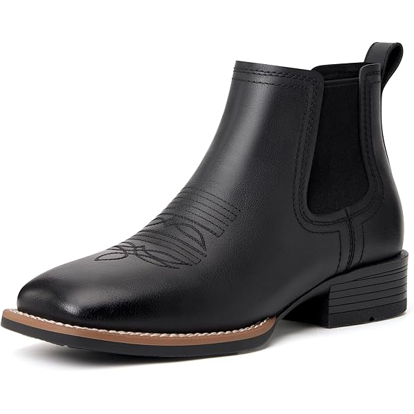 Amazon.com | Rvminyta Cowboy Boots for Men Square Toe Chelsea