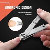 BEZOX Nail Clipper Set 2 Pcs Wide Jaw Premium Stainless Steel view 5