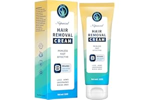 Nopunzel Hair Removal Cream: Hair Removal For Women and Men - Painless Hair Remover Cream for Pubic Hair - Private Areas Bikini Area Body Legs Arms Underarms - Skin Friendly - Depilatory Cream - 120g