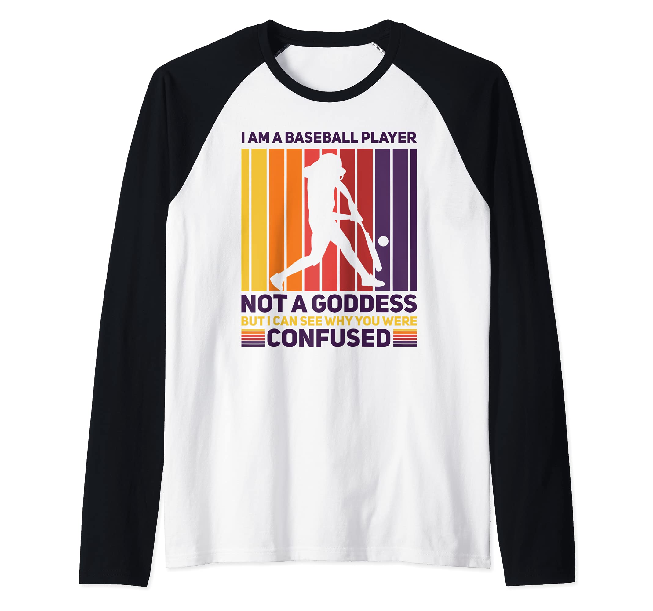 Baseball Player Pitcher Catcher Infield Baseball Goddess wh Raglan Baseball Tee