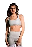 Onzie Women's Chic Bra, Gold Fishnet, L/L