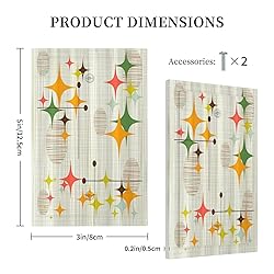 Xuejiaku Decorative Mid Century Modern Retro Stars