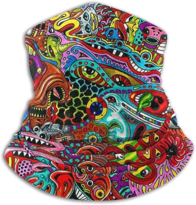 Power1 Abstrakte Monster Augen Hals Gamasche Halswarmer Gesichtsmaske Sonnenschutz Sturmhaube Stirnband Fur Manner Frauen Gesichtsschutz Zum Angeln Wandern Kajak Maske Amazon De Bekleidung