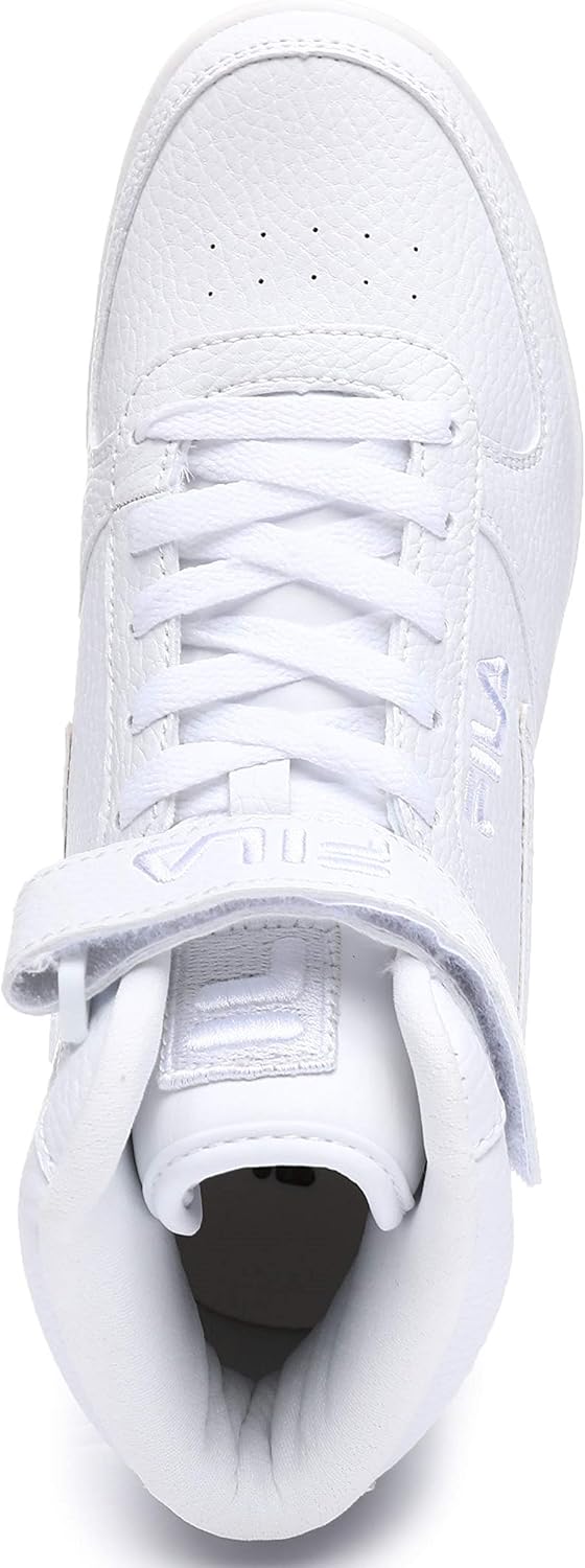 all white high top filas