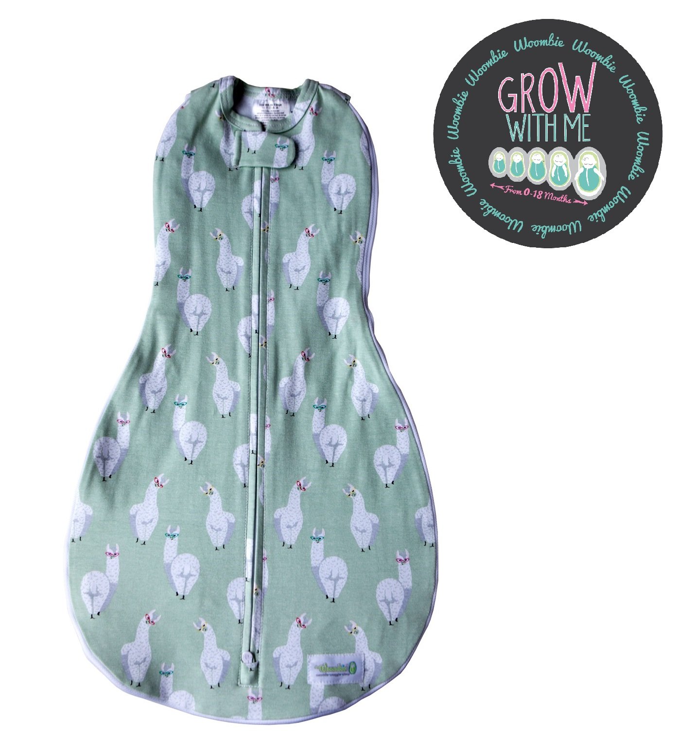 Woombie Grow with Me Baby Swaddle Convertible Swaddle